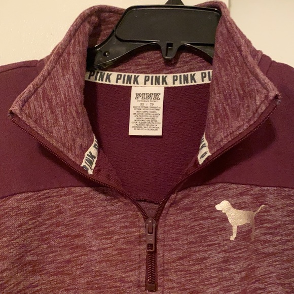 PINK half-zip sweatshirt - Picture 5 of 6